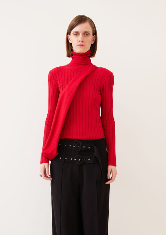 PULL GOLA ROLÊ COM OMBREIRAS