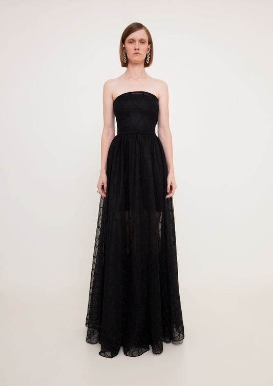 VESTIDO GOTA DEGRADÊ LONGO