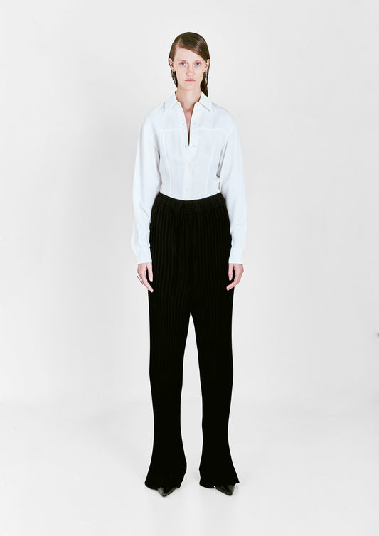 CALÇA AMPLA PLISSADA