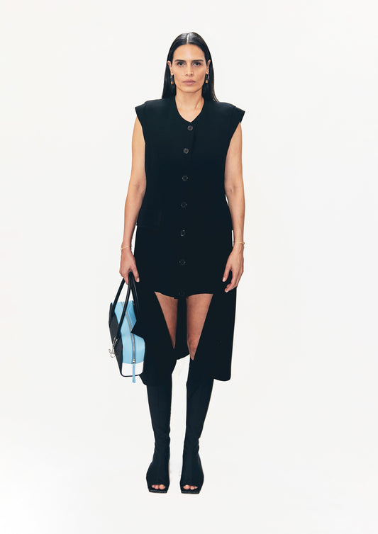 VESTIDO COLUNA ALFAIATARIA