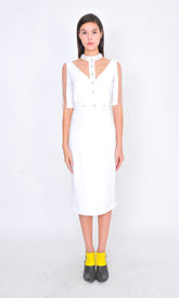 VESTIDO COLAR JOIA COM MANGA