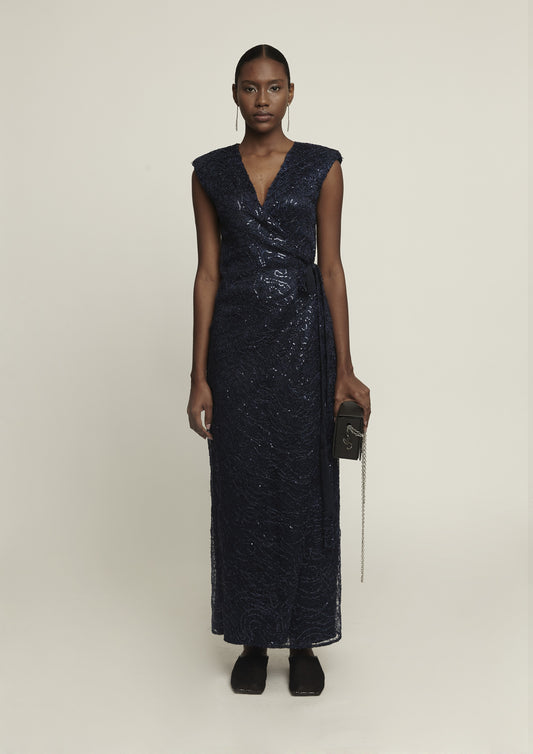 VESTIDO CACHE COUER COM PAÊTE