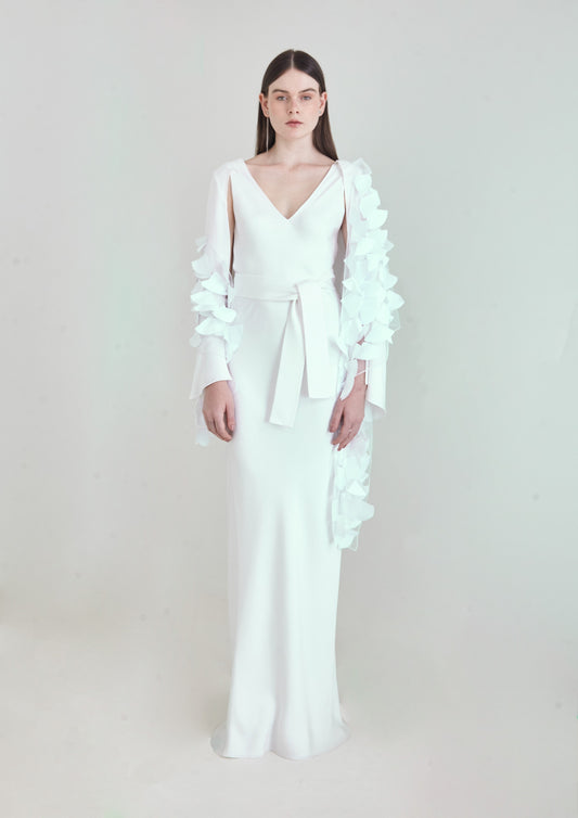 ECHARPE COM APLICAÇÕES TRIÂNGULO