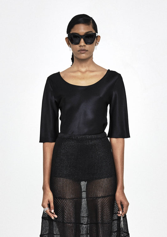 BLUSA BÁSICA CETIM DE SEDA