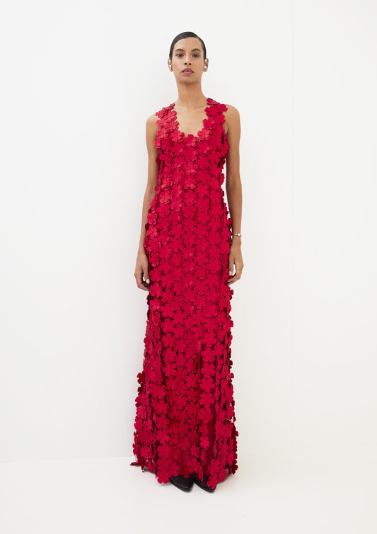 VESTIDO LONGO APLICAÇÕES