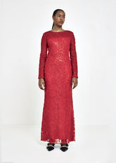 VESTIDO LONGO DE PAETÊ FILETO
