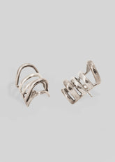 BRINCO PIERCING TIRAS 3D EM PRATA
