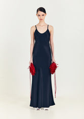 VESTIDO SLIP LONGO CREPE