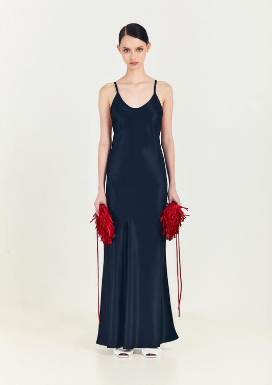 VESTIDO SLIP LONGO CREPE