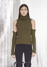 GOLA ROLÊ MANGAS REMOVÍVEIS TRICOT