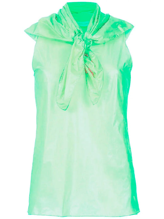 BLUSA COM LENÇO DE NYLON