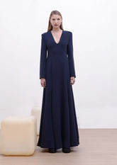 VESTIDO LONGO COM MANGA LONGA