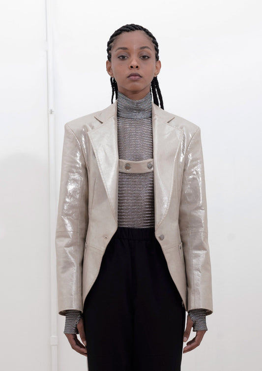 BLAZER ACINTURADO SARJA COM PELÍCULA