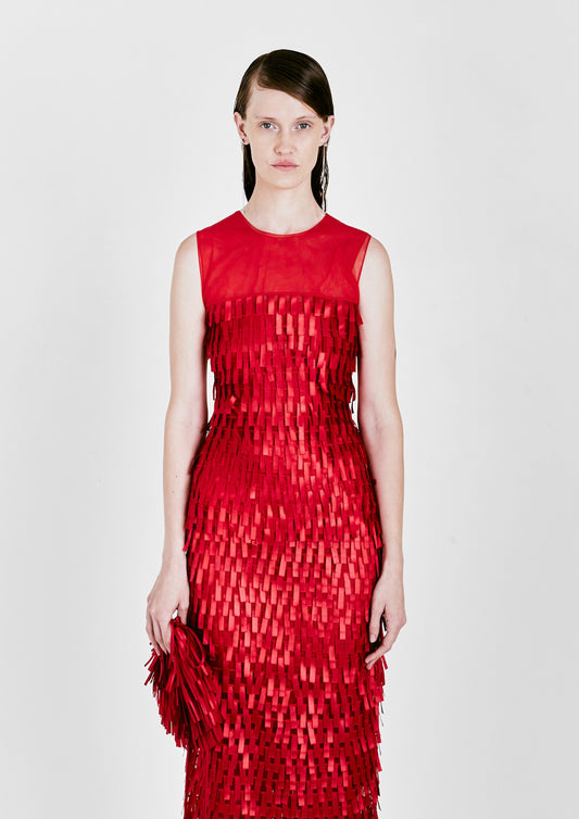 TOP DE TULE COM FRANJAS APLICADAS