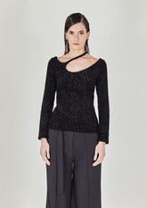 CAMISETA DECOTE GOTA COM MANGA LONGA