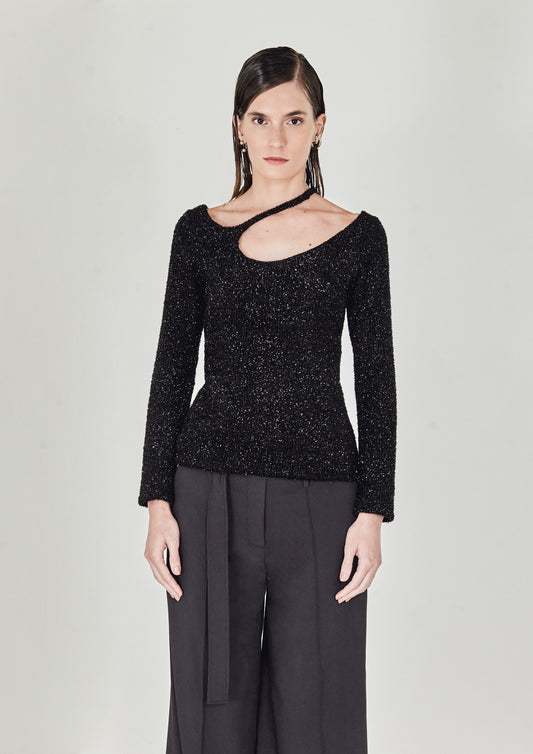 CAMISETA DECOTE GOTA COM MANGA LONGA