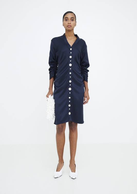 VESTIDO CARDIGAN FRANZIDO