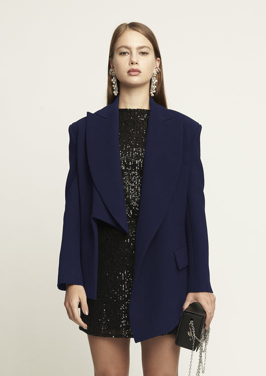 BLAZER ASSIMÉTRICO DE CREPE