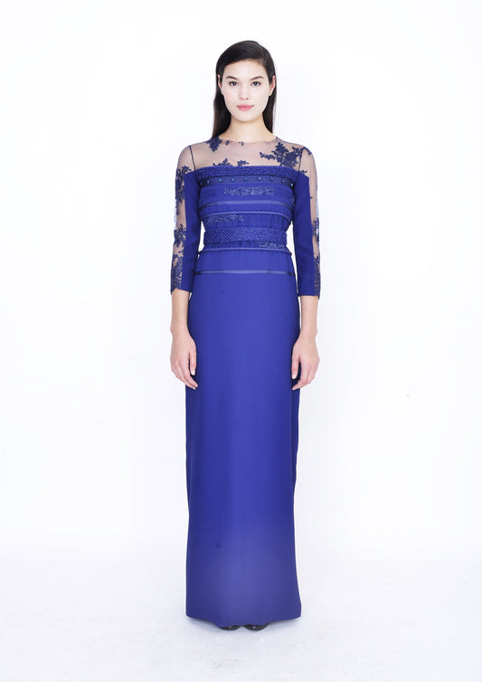 VESTIDO PATCHWORK FENDA LATERAL