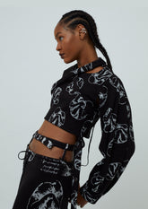 BLUSA MALHA RENASCIMENTO COM FAIXAS