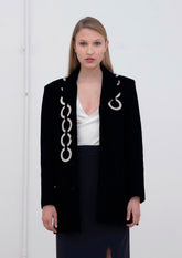 BLAZER DE LÃ COM ARGOLA