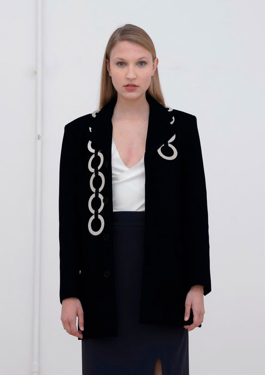 BLAZER DE LÃ COM ARGOLA