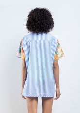 CAMISA HAVAIANA LISTAGEM FLOR