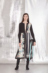 VESTIDO COM ZÍPER FRONTAL ESTAMPADO