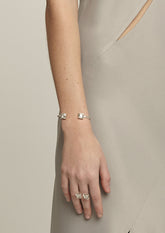 PULSEIRA BRILHANTE DE SWAROVSKI EM PRATA