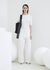 CALÇA GABARDINE COM 2 FIVELAS