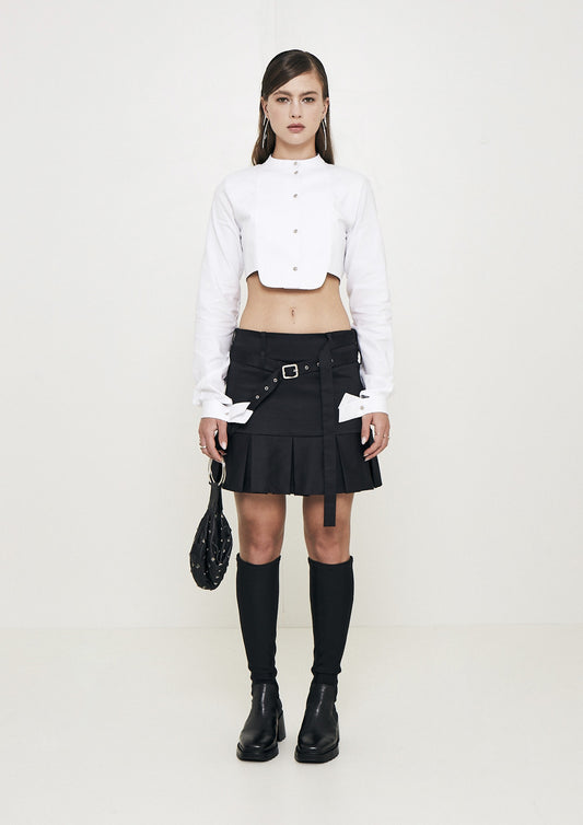 SAIA DE ALGODÃO COM PREGAS