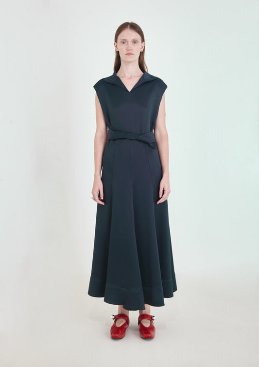 VESTIDO CURTO GODÊ DE CREPE