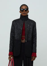 BLAZER DE LÃ E MATELASSÊ