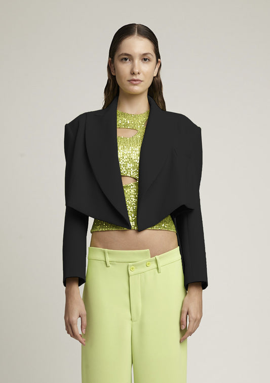 BLAZER CROPPED OVERSIZED