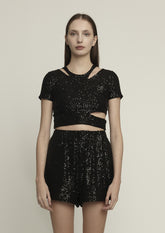 CROPPED VAZADO COM PAETÊ