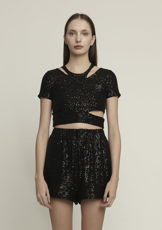 CROPPED VAZADO COM PAETÊ