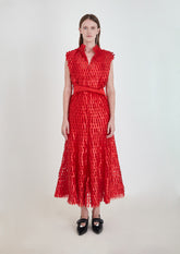 VESTIDO CURTO DE FRANJAS