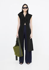 CAPA FENDIDA SEM MANGA DE GABARDINE