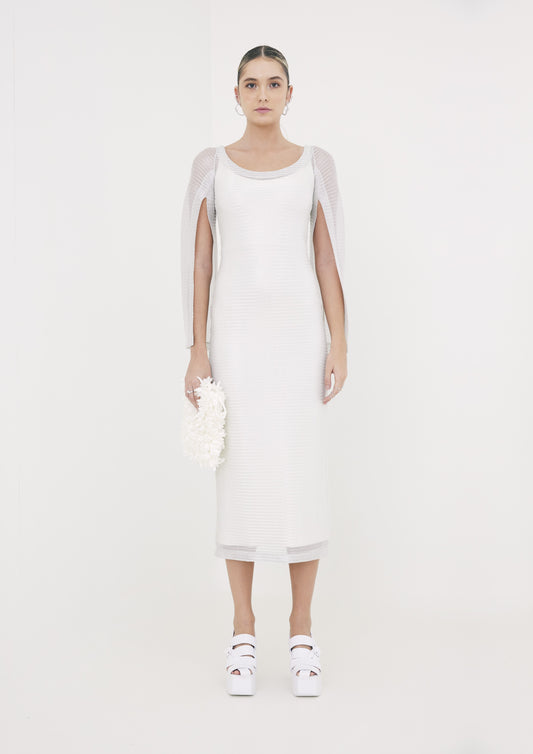 VESTIDO ARMADURA MANGA FENDIDA