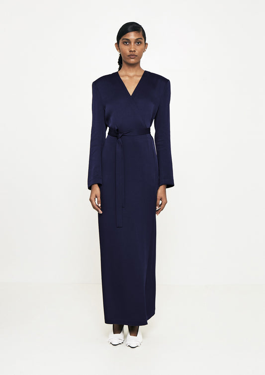 VESTIDO CACHECOUER LONGO DE CREPE