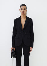 BLAZER VAZADO DE CREPE