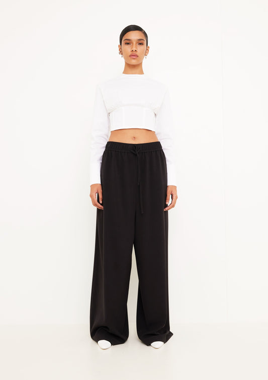 CALÇA OVERSIZED COM ELÁSTICO