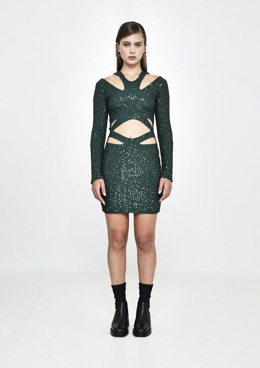 VESTIDO DE POIRET 20S DE PAETÊ