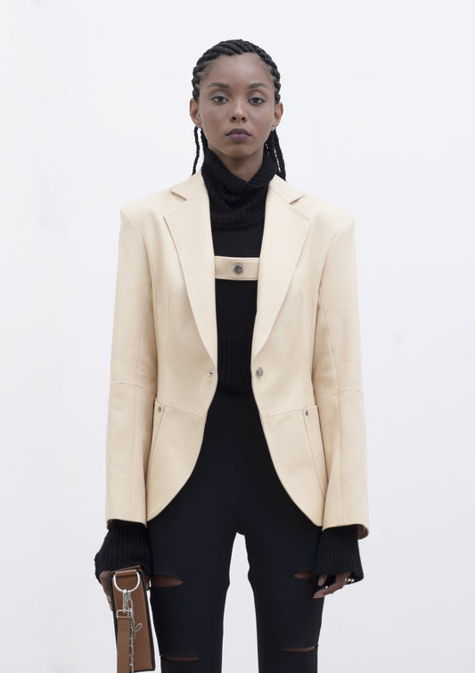 BLAZER ACINTURADO SARJA