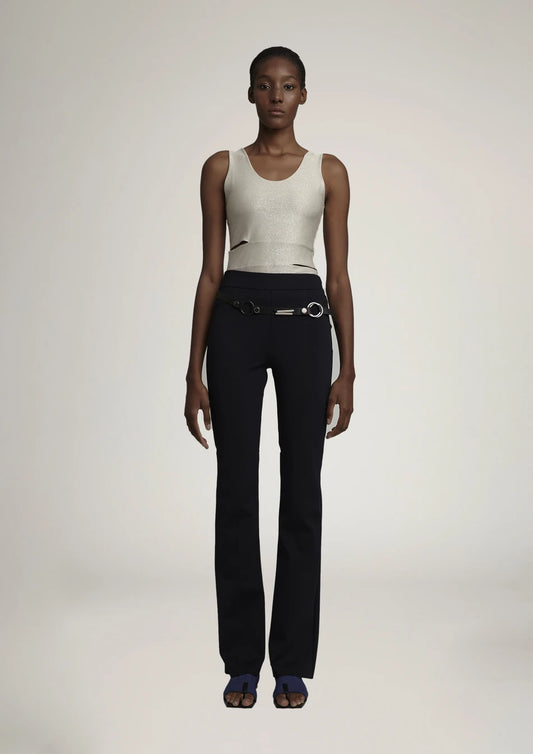 CALÇA FLARE CINTURA ALTA DE TK1