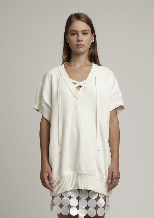 TRICOT MAX PULL COM TIRAS NO DECOTE