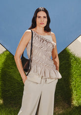 BLUSA OMBRO ÚNICO CÁSSIA ÁVILA