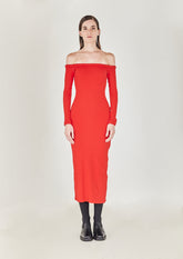 VESTIDO OMBRO A OMBRO DE MALHA