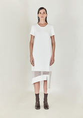 VESTIDO MIDI MALHA E TULE