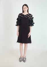 VESTIDO CORSELET COM APLICAÇÕES ESCAMAS